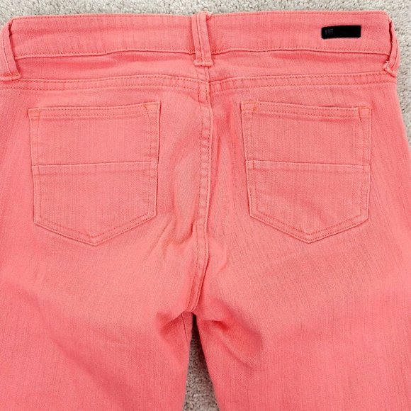 Kut From The Kloth Denim Shorts Women's 8 Pink Stretch Natalie Bermuda Mid Rise - Picture 10 of 11